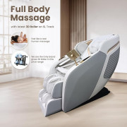 Luxury 3D Roller Full Body Massage Chair | Exclusive SL Track & Calf Kneading | 18 Auto Programs | Zero Gravity Experience | Wireless & USB charger | BT Speaker | 3 year Warranty